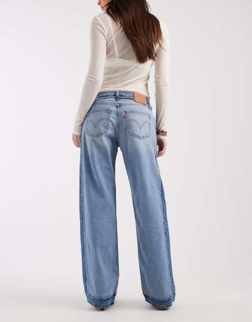 Levi's - Jean ample déstructuré à taille basse - Bleu moyen , 3 de 5