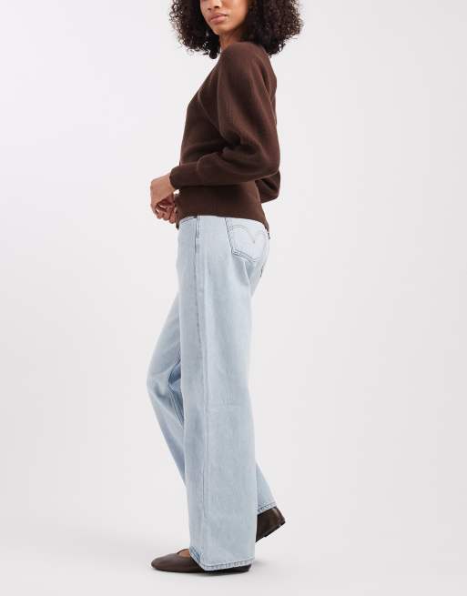 Levi's jean ample taille basse délavage clair, 2 de 5