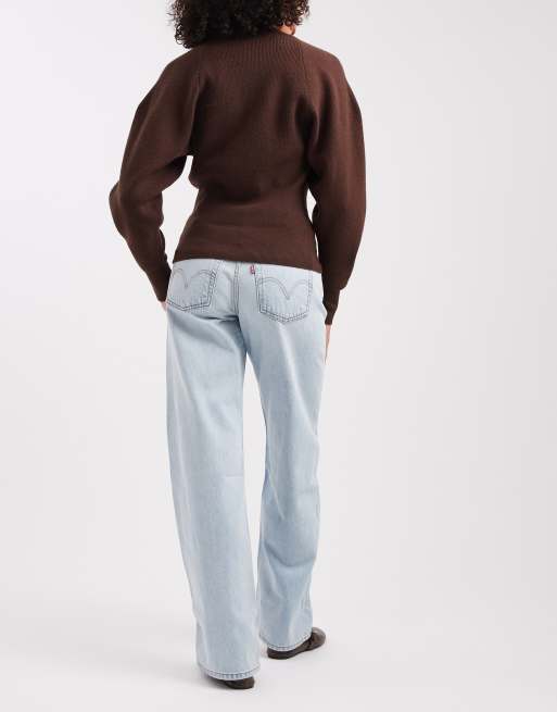 Levi's jean ample taille basse délavage clair, 3 de 5