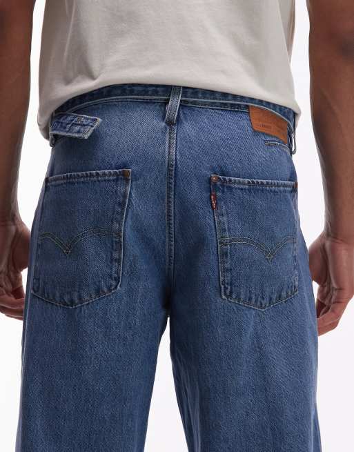 Levi's - Jean baggy à coutures tournantes - Bleu moyen délavé , 4 de 5