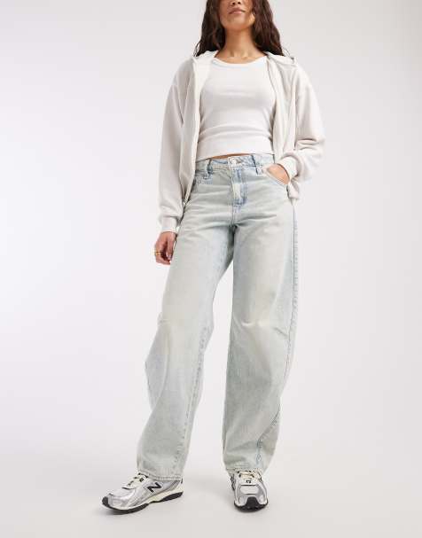 Levi's - Jean baggy coupe dad ample - Gris - view 1