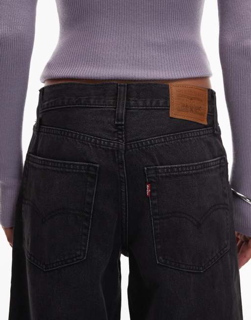 Levi's jean baggy dad en denim noir délavé, 4 de 5