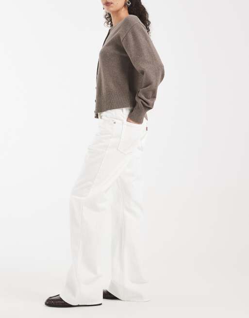 Levi's jean bootcut ample blanc, 3 de 5