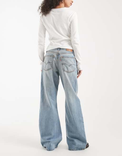 Levi's jean bootcut ample bleu moyen teinté jaune, 2 de 5