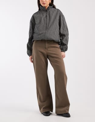 Jean bootcut ample - Marron-Noir W28 L29
