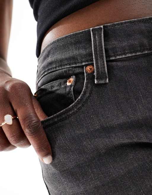 Jean boyfriend taille haute noir deals