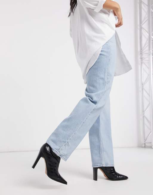 Levi's - Jean droit ample avec déchirure - Bleu clair, 4 de 4