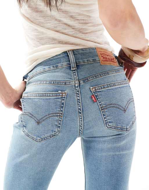 Levi's Jean évasé à taille ultra basse Bleu clair ASOS