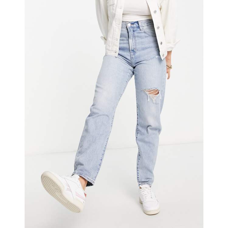 Jean large best sale taille haute levi's