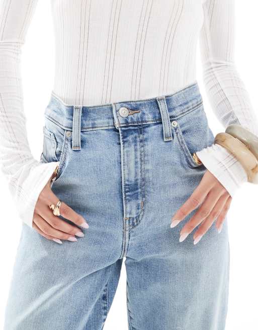 Levi's Jean mom à taille haute Bleu clair ASOS
