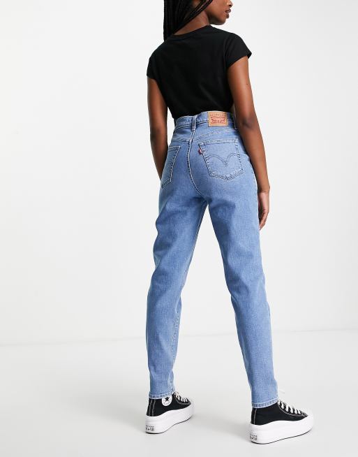 Jeans | Jean Mom Taille Haute Bleu Jean | Jennyfer Femme