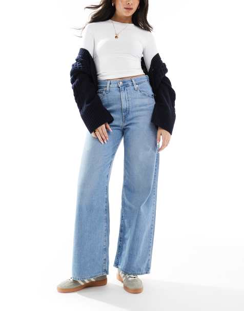 Levi's - Jeans ampi stretti in vita blu chiaro - view 1