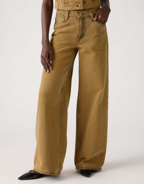 Levi's jeans baggy ampi '94 in denim marrone slavato - view 1