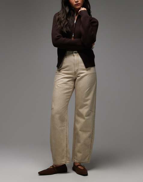 Levi's - Jeans bombati raccolti écru - view 1