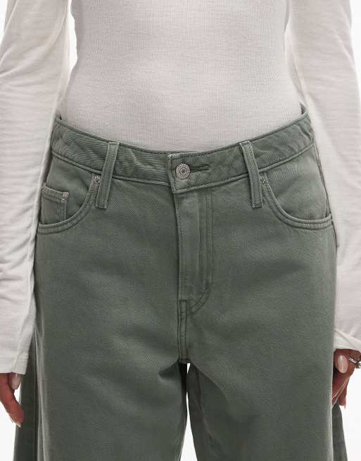 Levi's - Jeans dad fit ampi a cilindro kaki , 4 di 5
