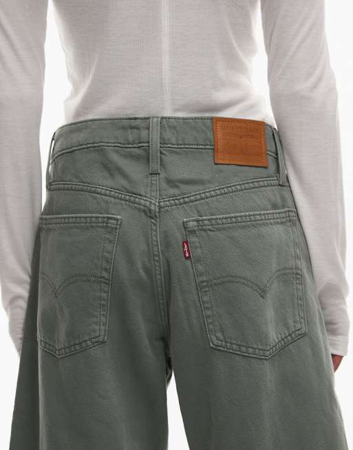 Levi's - Jeans dad fit ampi a cilindro kaki , 5 di 5