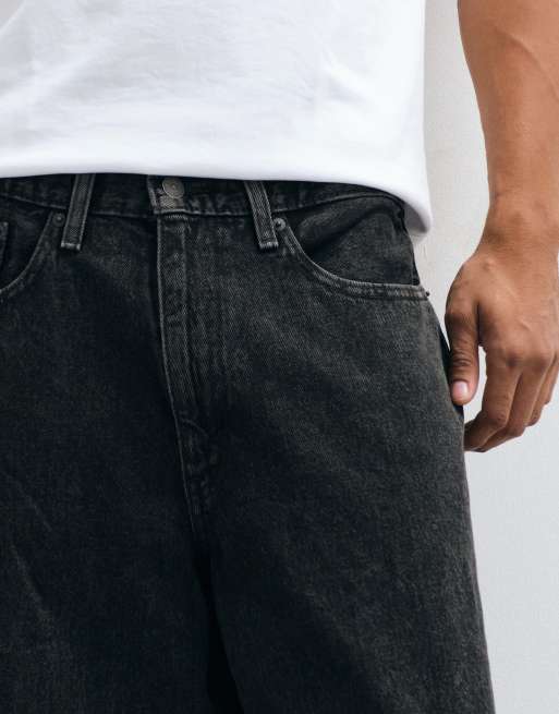 Levi's - Jeans extra ampi neri, 2 di 5