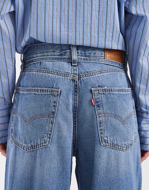Levi's jeans in denim dritti XL blu medio, 5 di 5