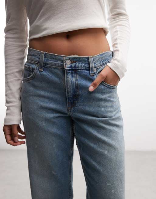 Levi's jeans loose tapered con vita regolabile blu medio, 3 di 5