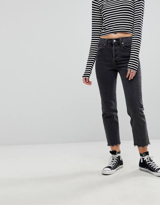 Levi's - Jeans met rechte pijpen en onafgewerkte zoom