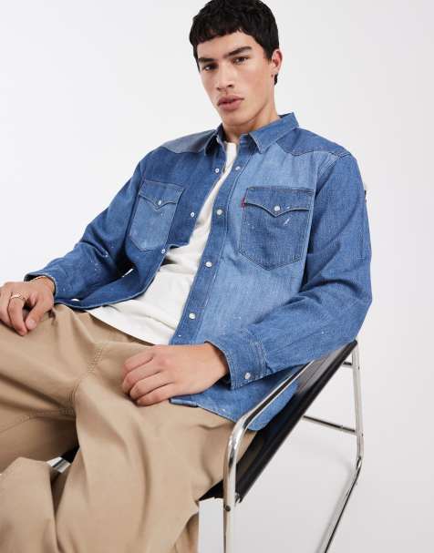 Levi's Jeanshemd in Blau mit Western-Passe und Cut-and-Sew-Details - view 1