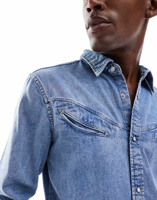 Levi's – Jeanshemd in mittlerer Waschung mit Western-Detail, 5 von 5