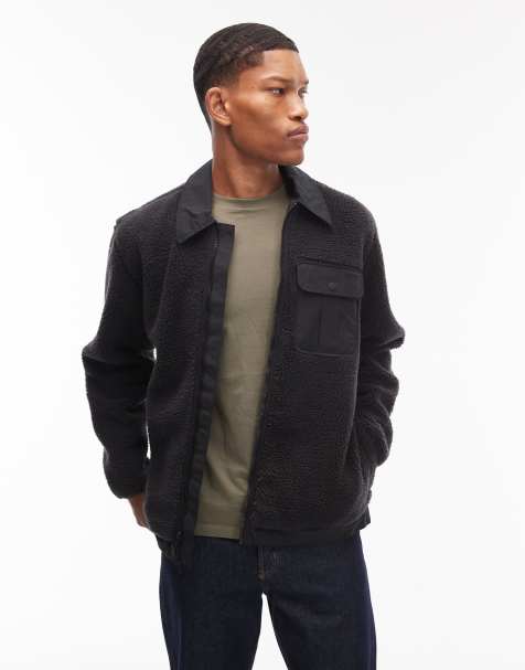 Levi's - Joonie - Sherpa jack in antracietgrijs - view 1