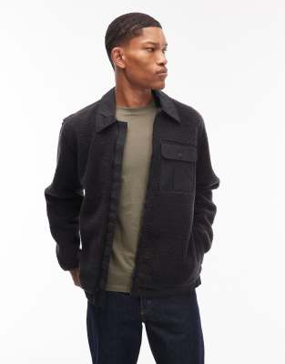 Levi's - Joonie - Veste en sherpa - Anthracite-Gris