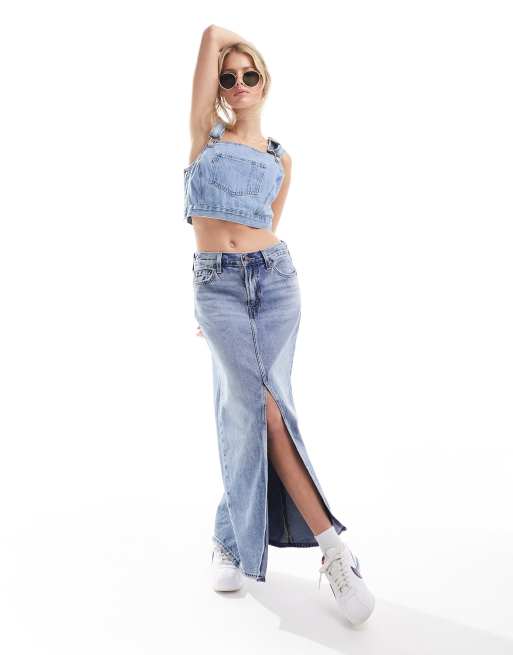 Jeans fente online cheville