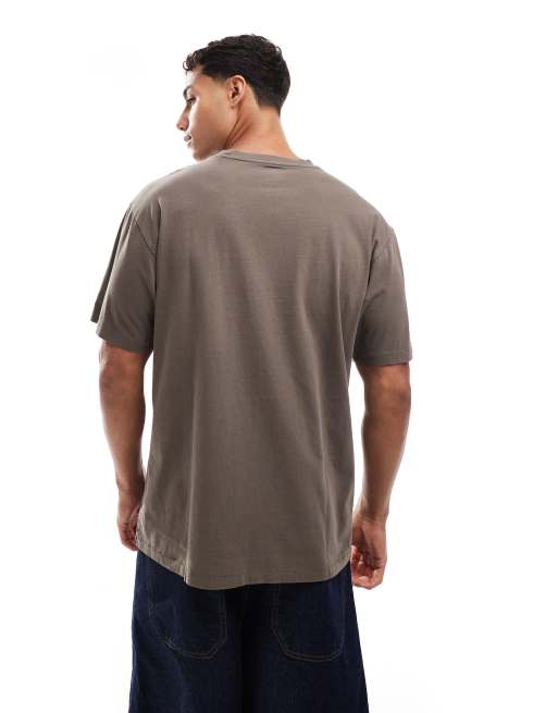 Levi's - Kakigrøn oversized T-shirt med tonet vintage-logo, 4 af 4