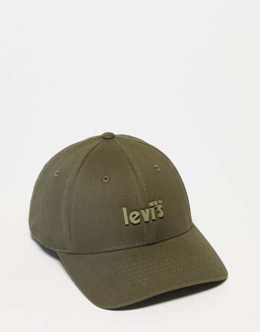 Levi's – Khakigrön keps med posterlogga