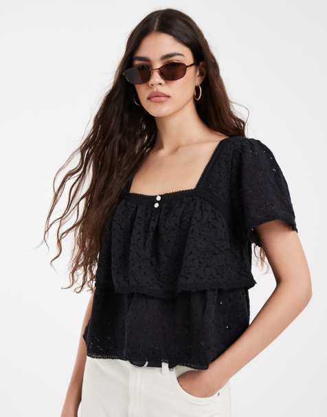 Levi's koronkowa bluzka w czerni - view 1