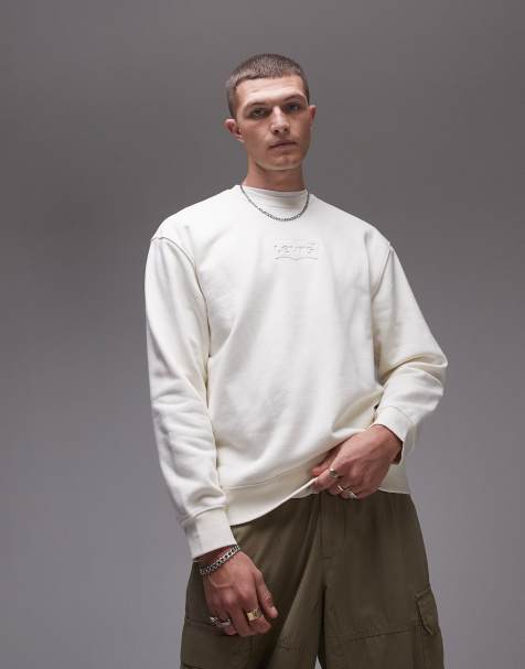 Levi's – Kremowa bluza z logo Batwing - view 1