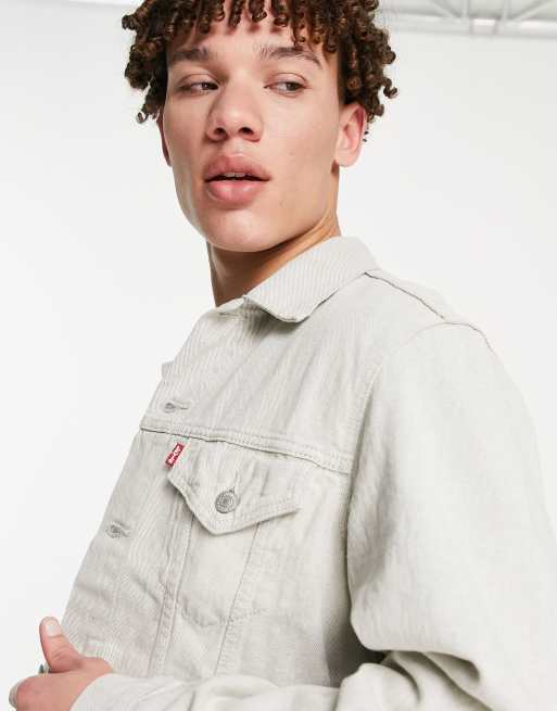 Levi's – Kurtka jeansowa ecru w stylu retro, 3 z 4