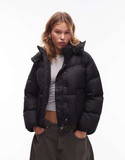 Levi's – Kurzer Western-Puffermantel in Schwarz, 4 von 4