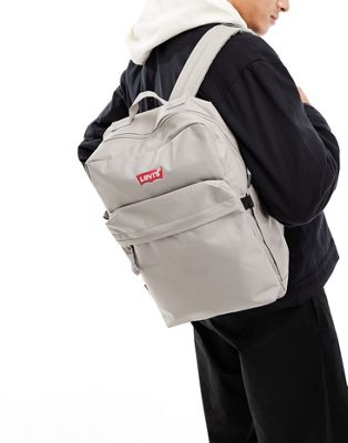 Levi's L-pack backpack in grey with small batwing logo
