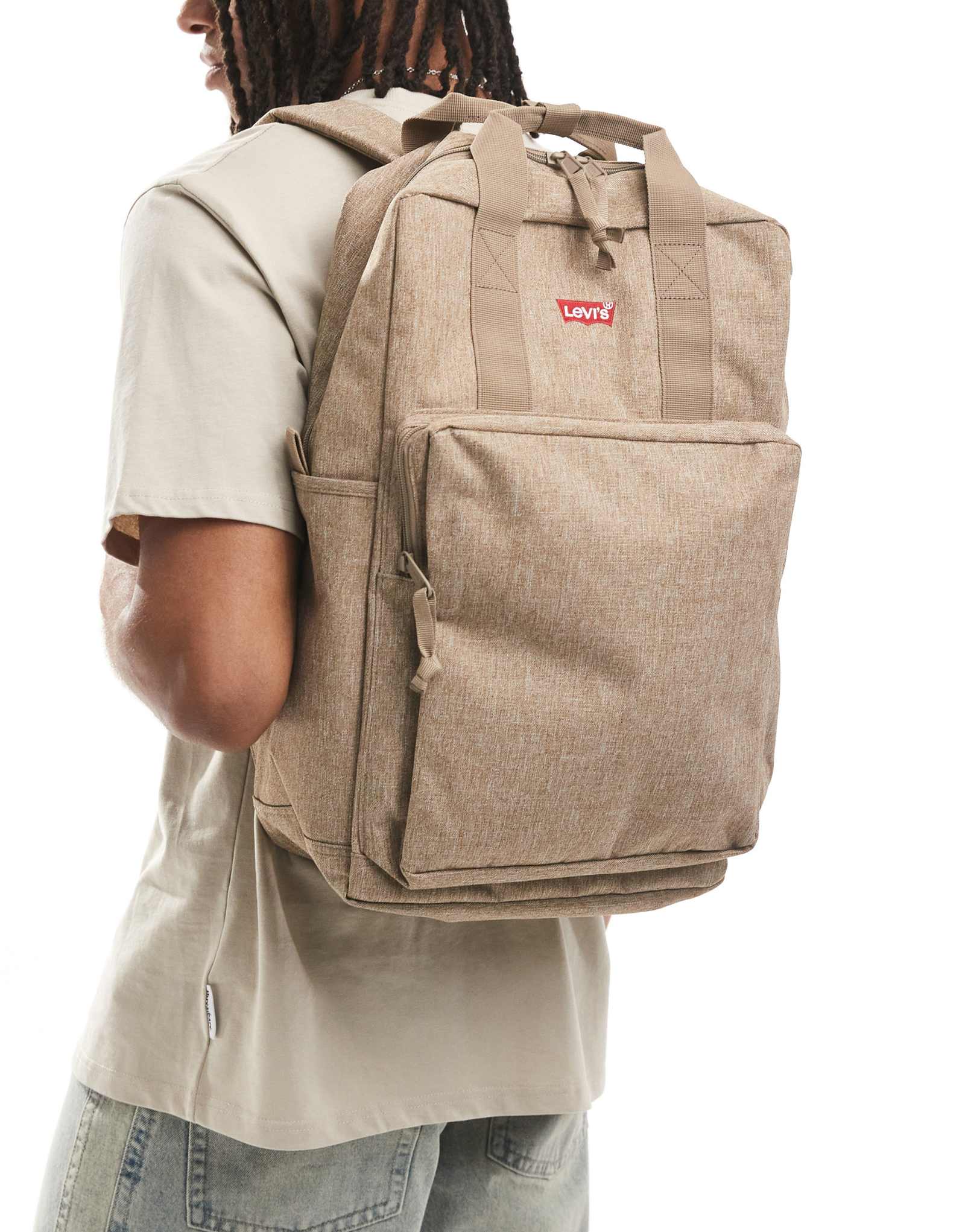 Большой рюкзак Levi's L-pack цвета хаки