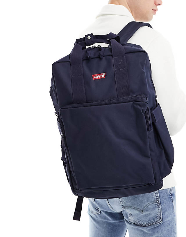 Levi's - l-pack large backpack in navy with logo