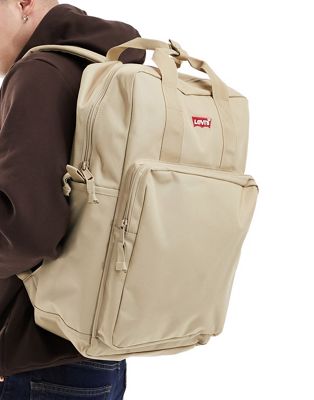 Levi's L-Pack large backpack in tan-Brown
