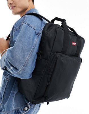 Levi's L pack large backpack with logo in black