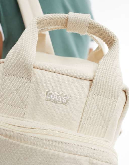 Levi s L Pack mini backpack with logo in cream