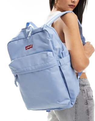 Levi's - L-Pack - Normal großer Rucksack in Blau mit Logo