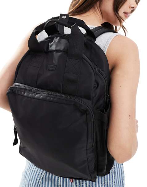 Levi's L-Pack nylon backpack in black - view 1