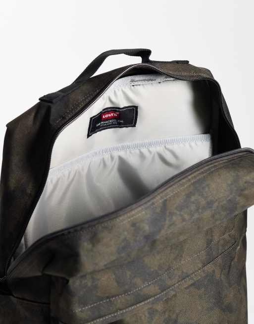Levi's L Pack Rucksack mit Military-Muster in Khaki, 5 von 5