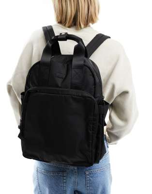 Levi's - L Pack - Runder Rucksack in Schwarz mit Logo