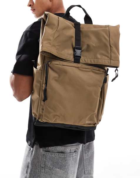 Levi's - L-Pack - Sac à dos avec partie supérieure rabattue - Vert kaki - view 1