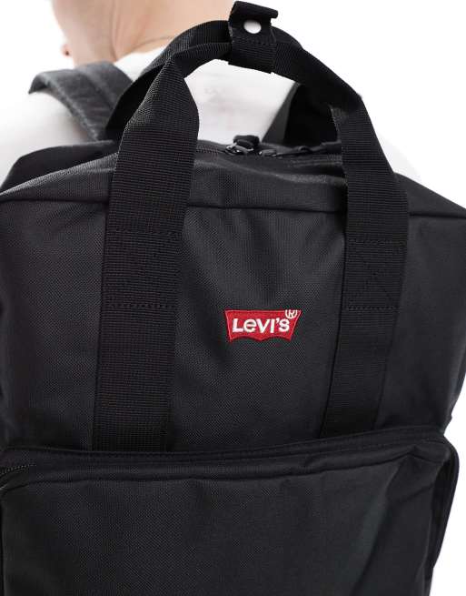 Levi's - L Pack - Sort stor rygsæk med flagermuslogo, 2 af 4