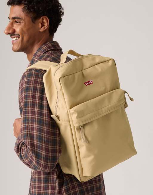 Levi's L-pack standard backpack in beige, 4 of 4