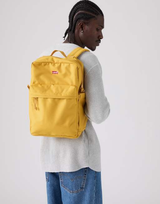 Levi's L-pack standard backpack in yellow, 4 of 4