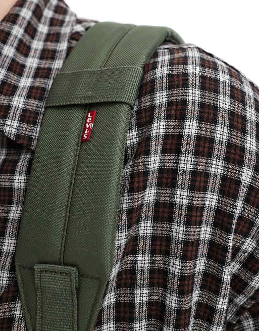 Levi's - L Pack - Zaino grande verde scuro con logo batwing, 4 di 4